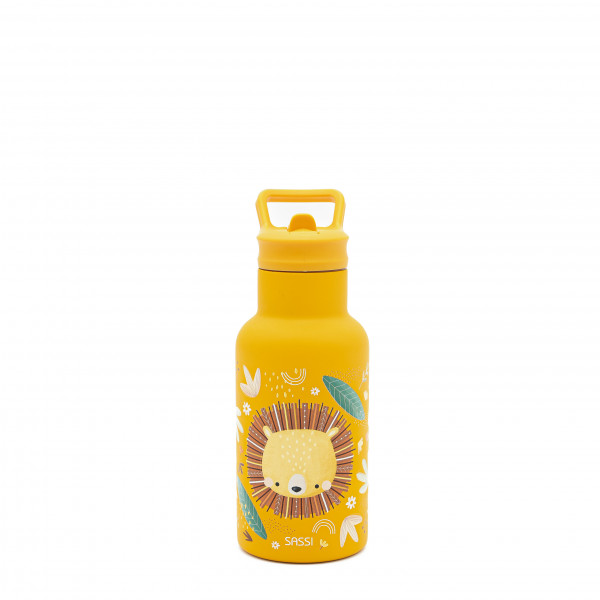 Sassi Aνοξείδωτο Mπουκάλι θερμός με καλαμάκι 350ml Chompy The Lion SB1143