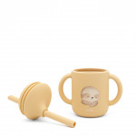Sassi Κύπελλο σιλικόνης LFGB με καλαμάκι 6m+  Gnawy The Sloth SI0764
