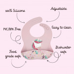 Sassi Σαλιάρα σιλικόνης LFGB 6m+ Sparkly The Unicorn SI0986