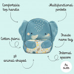 Sassi Παιδικό backpack Junior A4 Chewy The Elephant BP1181