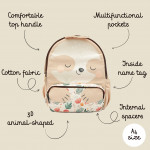Sassi Παιδικό backpack Junior A4 Gnawy The Sloth  BP1211
