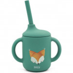 Sassi Κύπελλο Σιλικόνης LFGB Με Καλαμάκι Crunchy The Fox SI1709 Sassi Κύπελλο Σιλικόνης LFGB Με Καλαμάκι Crunchy The Fox SI1709