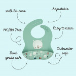 Sassi Σαλιάρα σιλικόνης LFGB 6m+ Munchy The Bear SI2003