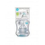 Sophie La Girafe Mii Θηλή μπιμπερό 3+ Medium flow σετ 2τεμ S450550