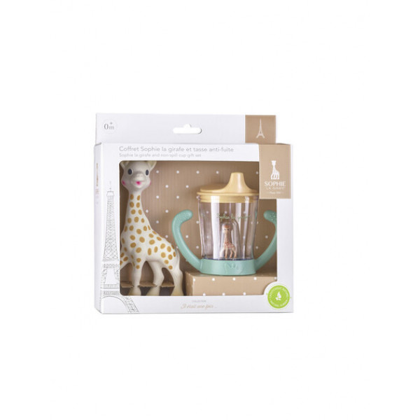 Sophie La Girafe Σετ δώρου με Ποτήρι non drip & Σόφι καμηλοπάρδαλη S850809