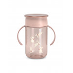 Suavinex Ποτήρι Εκπαιδευτικό 360 με λαβές 340ml +12μ WONDERLAND Pink BR90188
