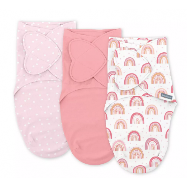 Swaddleme By Ingenuity Πάνα Φασκιώματος Monogram 3τμχ Rainbow 1.0 / 0-3m 012914170342