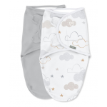 Swaddleme By Ingenuity Πάνα Φασκιώματος 2τμχ Space & Clouds 1.0 / 0-3m 012914171288