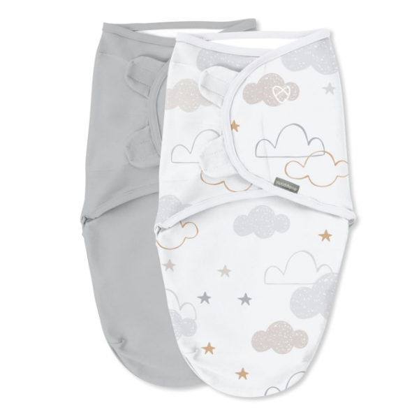 Swaddleme By Ingenuity Πάνα Φασκιώματος 2τμχ Space & Clouds 1.0 / 0-3m 012914171288