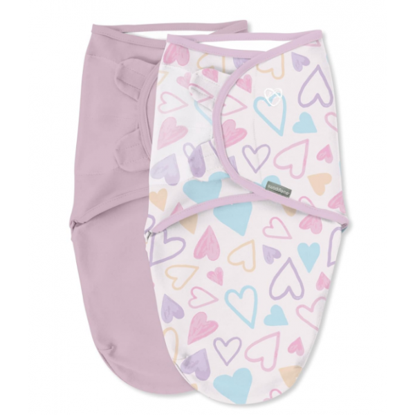 Swaddleme By Ingenuity Monogram Πάνα Φασκιώματος 2τμχ  I Heart You 1.0 / 0-3m 012914171318