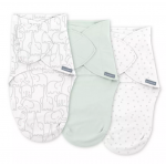 Swaddleme By Ingenuity Πάνα Φασκιώματος Monogram 3τμχ Elephant Dance 1.0 / 0-3m 074451174948