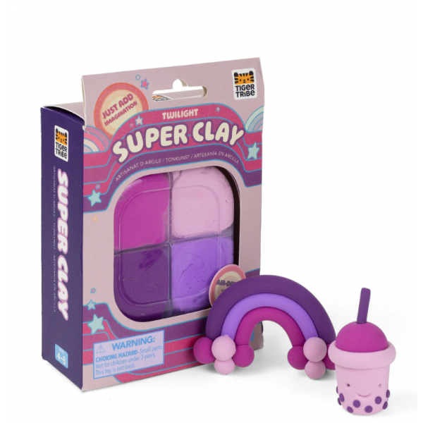 Tiger Tribe Super Clay Πλάθεις και Δημιουργείς Twilight Purples 94223 (7-0165)
