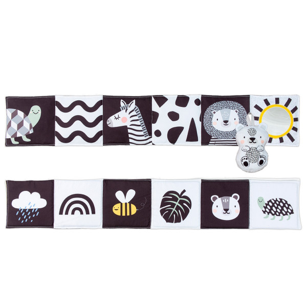Taf Toys Μαλακό Βιβλίο Δραστηριοτήτων Savannah Black & white T-12875