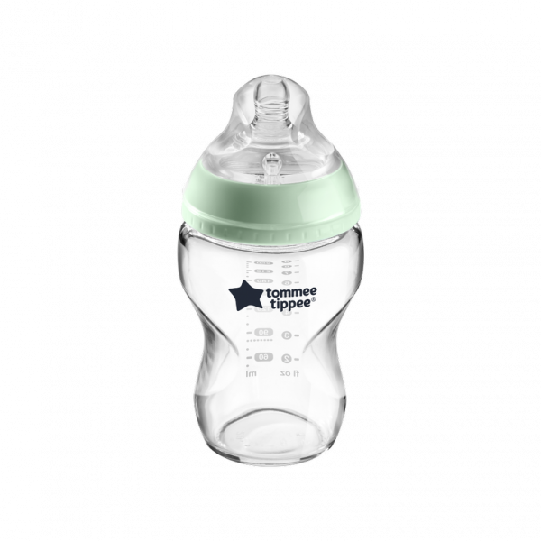 Tommee Tippee Γυάλινο Μπιμπερό Closer to nature μικρής ροής 250ml 0m+ 42243890