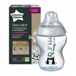 Tommee Tippee Μπιμπερό Closer to nature μικρής ροής 260ml με σχέδιο Pip the Panda 0m+ 42250203