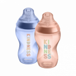 Tommee Tippee Μπιμπερό Closer to Nature μικρής ροής 260ml με σχέδιο Kind 0+ (2τμχ) 42255005