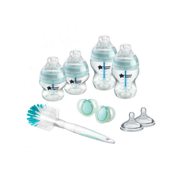 Tommee Tippee Πλαστικό Μπιμπερό Anti-colic Σετ Δώρου Διαφανές 9τμχ 42260952