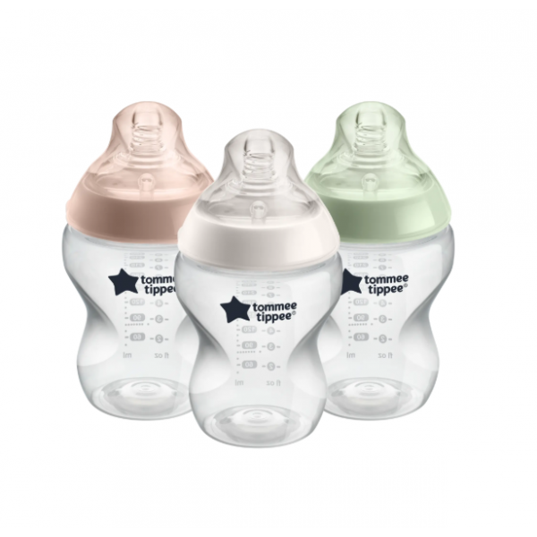 Tommee Tippee Μπιμπερό Closer to Nature μικρής ροής 260ml 3τεμ 0m+ 422729