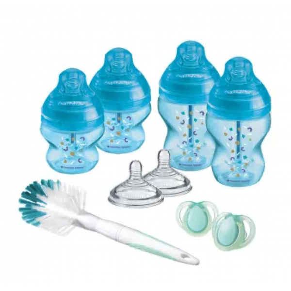 Tommee Tippee Πλαστικό Μπιμπερό Closer To Nature Advanced Anti-colic Σετ 9τμχ Μπλε 422751