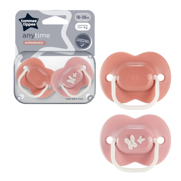 Tommee Tippee Πιπίλες σιλικόνης Anytime Butterfly 18-36m 43348699butterfly 