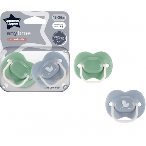 Tommee Tippee Πιπίλες σιλικόνης Anytime Duck 18-36m 43348699duck