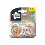 Tommee Tippee Πιπίλα σιλικόνης MODA για κορίτσι 0-6m (2τμχ) 433487