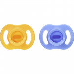 Tommee Tippee Πιπίλες Σιλικόνης Ultra Light StayPut 6-18m Blue-Yellow 433595.yellowblue