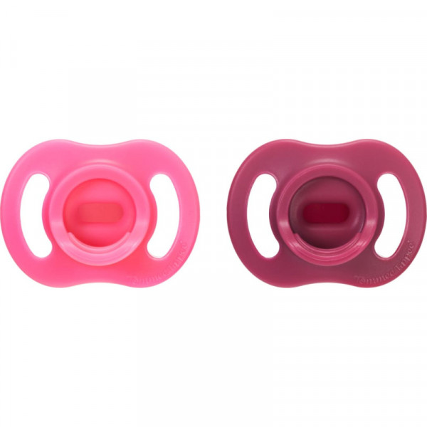 Tommee Tippee Πιπίλες Σιλικόνης Ultra Light StayPut 6-18m Pink 433595.pink