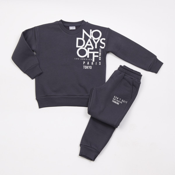 Trax Σετ Παντελόνι Με Μπλούζα ανθρακί 15-48837