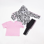 Trax Σετ κολάν μπλούζα ζακέτα Λευκό 26-49106-1