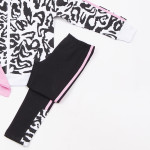 Trax Σετ κολάν μπλούζα ζακέτα Λευκό 26-49106-1