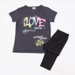 Trax Σετ μπλούζα κολάν Γραφίτη 26-49114-2