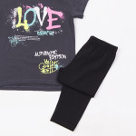 Trax Σετ μπλούζα κολάν Γραφίτη 26-49114-2