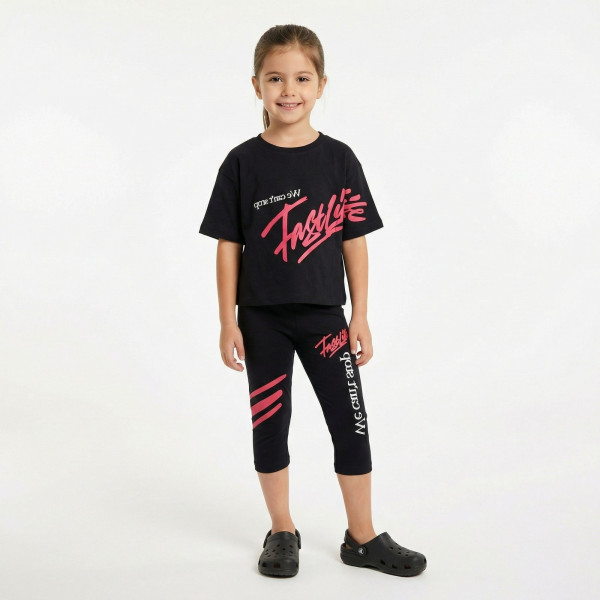 Trax Σετ κολάν μπλούζα Μαύρο 26-49121-1