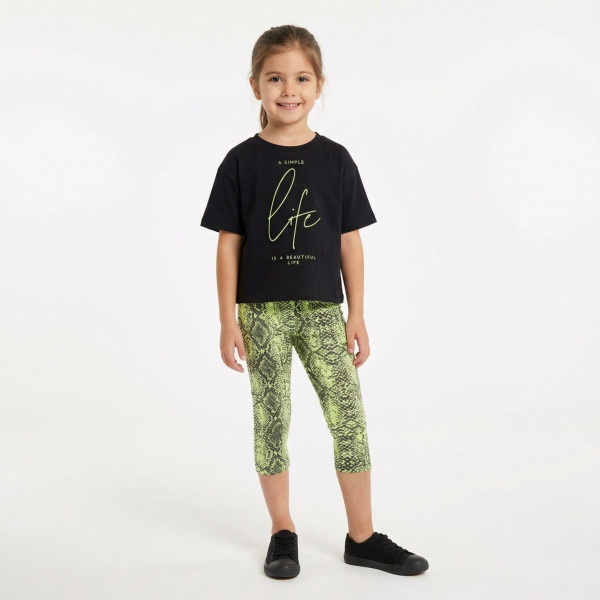 Trax Σετ κολάν μπλούζα Μαύρο 26-49122-1