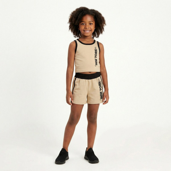 Trax Σετ σορτς μπλούζα Άμμος 26-49136-1