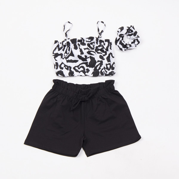 Trax Σετ τοπ σορτς κορδέλα Λευκό 26-49140-1