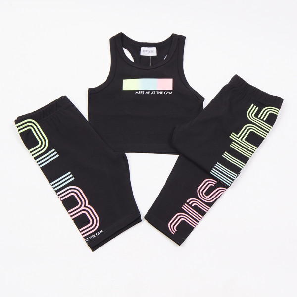 Trax Σετ τοπ 2 κολάν Μαύρο 26-49142-1