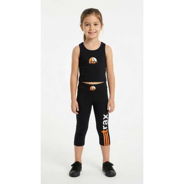 Trax Σετ Κολάν μπλούζα σορτς Μαύρο 26-49143-1