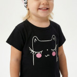 Trax Σετ κολάν μπλούζα κορδέλα Μαύρο 26-49220-1