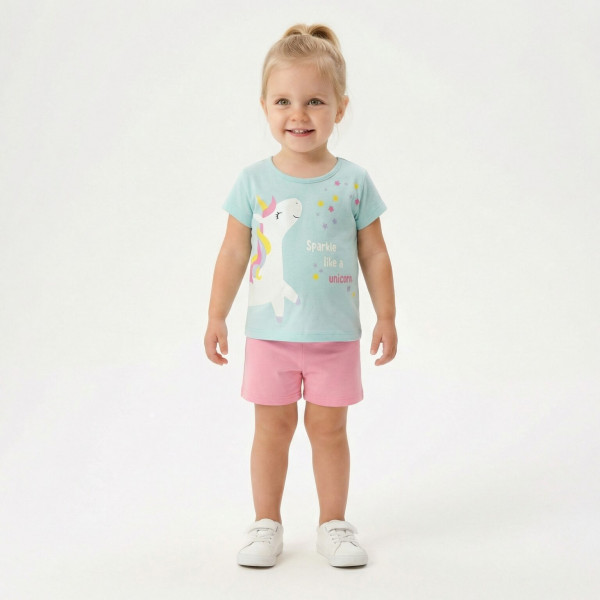 Trax Σετ σορτς μπλούζα Milky Blue 26-49231-2