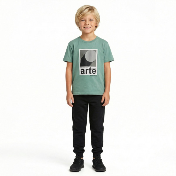 Trax Σετ μπλούζα 2 παντελόνια Μέντα 26-49311-1