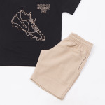 Trax Σετ μπλούζα βερμούδα Μαύρο 26-49321-2