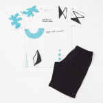 Trax Σετ μπλούζα βερμούδα Εκρού 26-49327-1