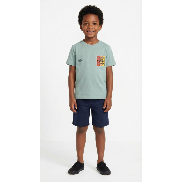 Trax Σετ βερμούδα μπλούζα Μέντα 26-49329-2