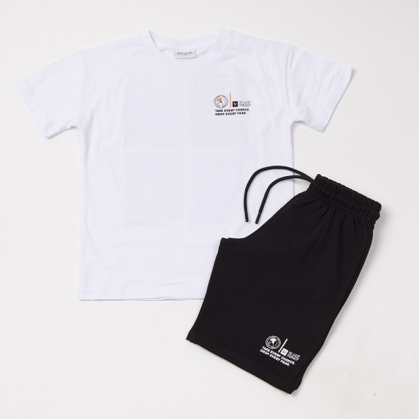 Trax Σετ μπλούζα βερμούδα Λευκό 26-49336-1