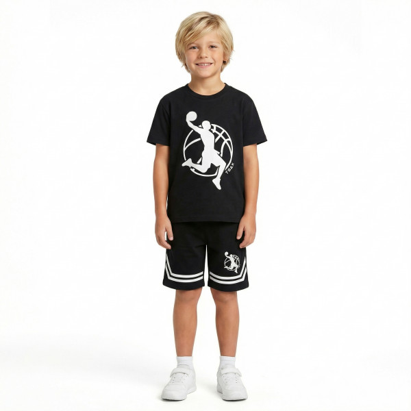 Trax Σετ μπλούζα βερμούδα Μαύρο 26-49343-1