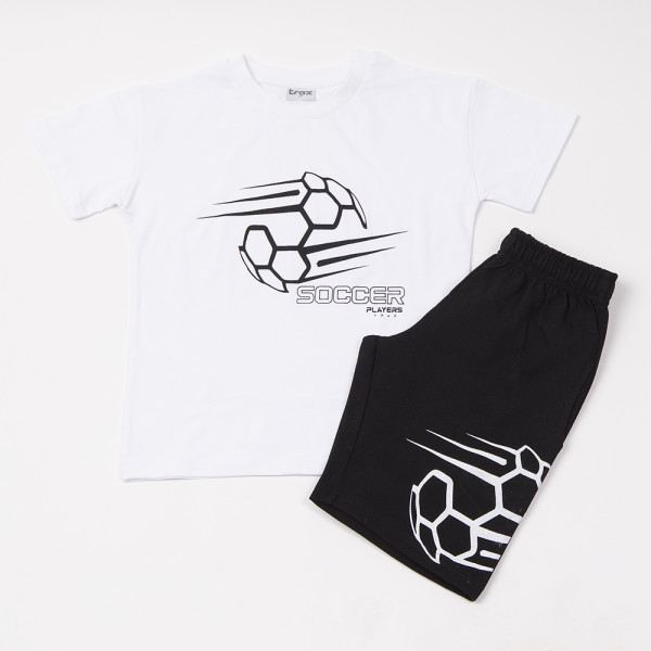 Trax Σετ μπλούζα βερμούδα Λευκό 26-49344-1