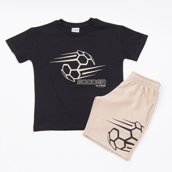 Trax Σετ μπλούζα βερμούδα Μαύρο 26-49344-2