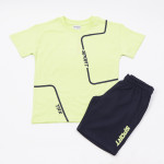 Trax Σετ μπλούζα βερμούδα Λάιμ 26-49347-1